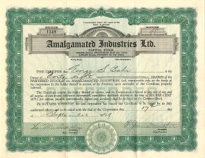 Amalgamated Industries, Ltd.